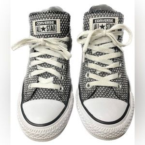 Converse All Star Madison Low Top Chuck Taylor Size 7 Black & White Geometric